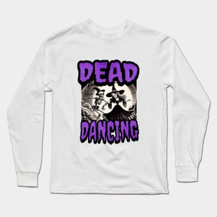 Witch dancing with skeleton Long Sleeve T-Shirt